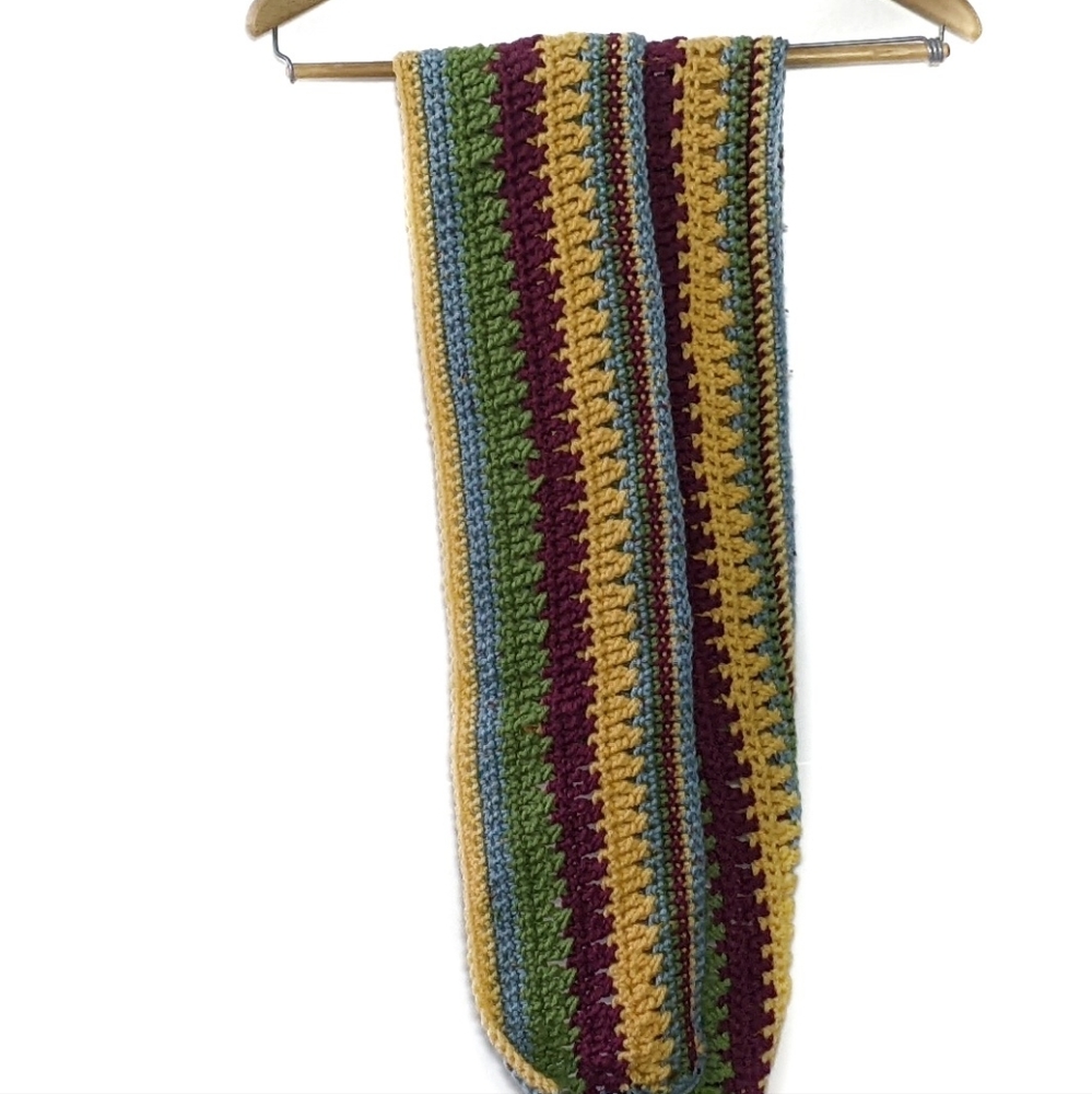 Handmade women's colorful Knit Winter Long Scarf